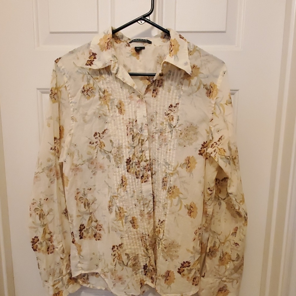 Lauren Ralph Lauren button down floral shirt